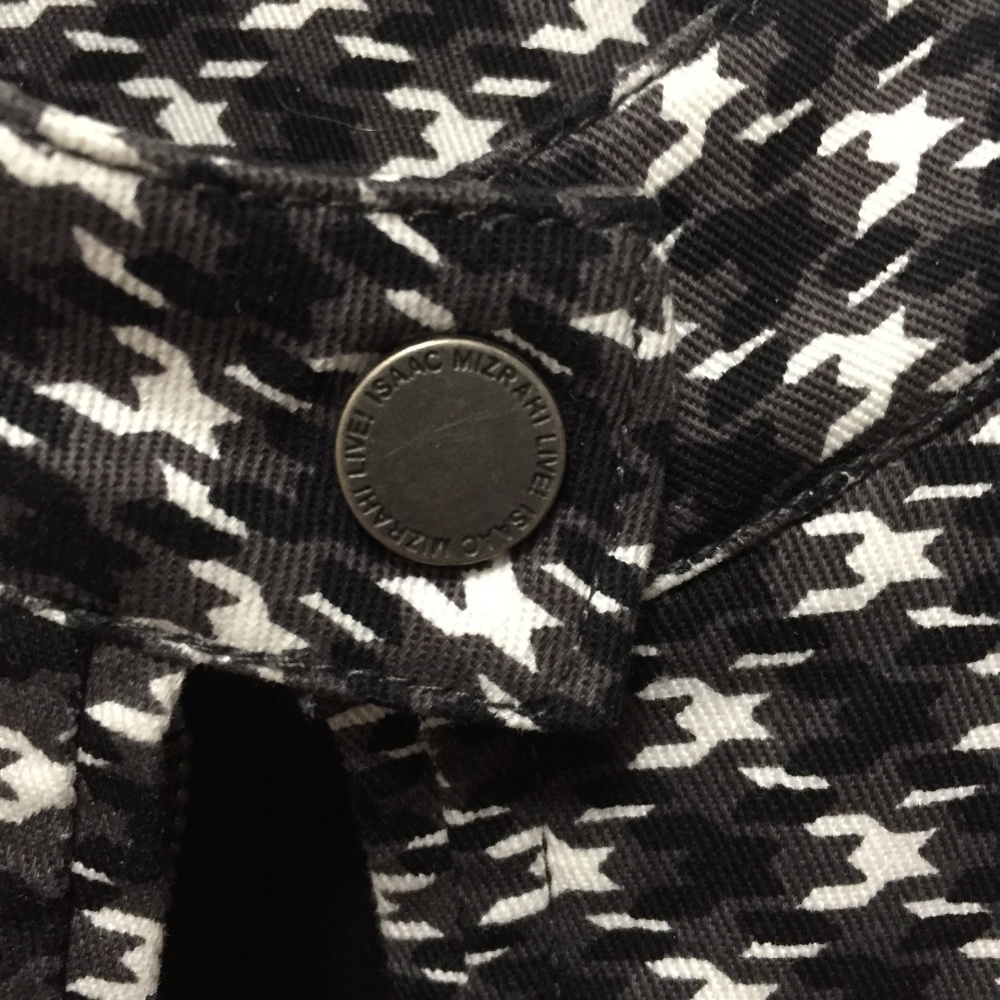 Houndstooth Printed Bomber Jacket - image 3